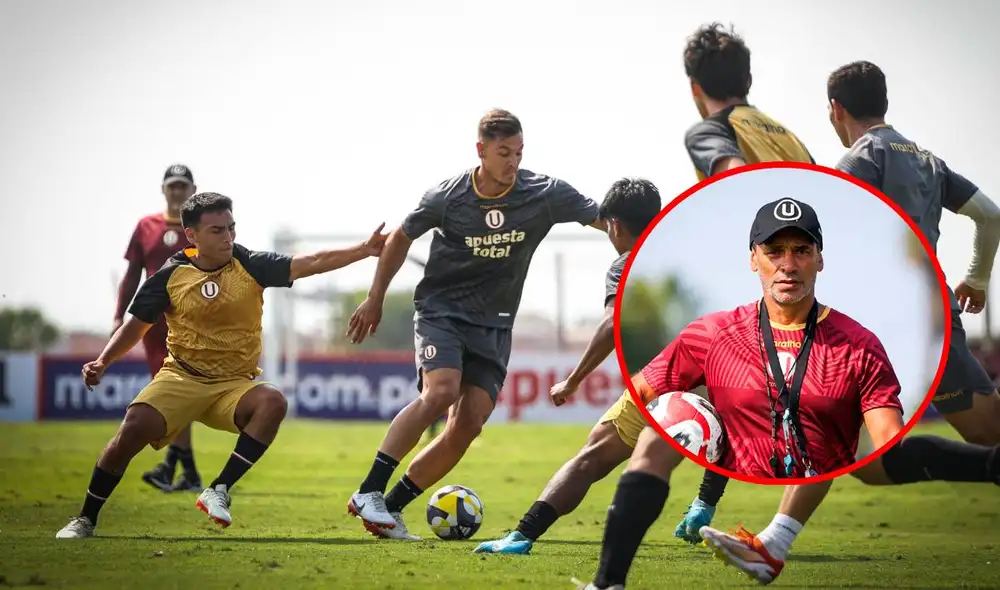 Universitario realizó un partido de práctica ante su reserva antes de viajar a Colombia. Foto: composición GLR Universitario realizó un partido de práctica ante su reserva antes de viajar a Colombia. Foto: composición GLR