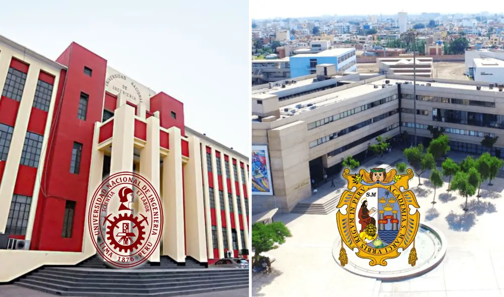 Estas dos universidades del Perú son las únicas que figuran dentro del ranking mundial. Foto: composición LR/UNI/UNMSM Estas dos universidades del Perú son las únicas que figuran dentro del ranking mundial. Foto: composición LR/UNI/UNMSM