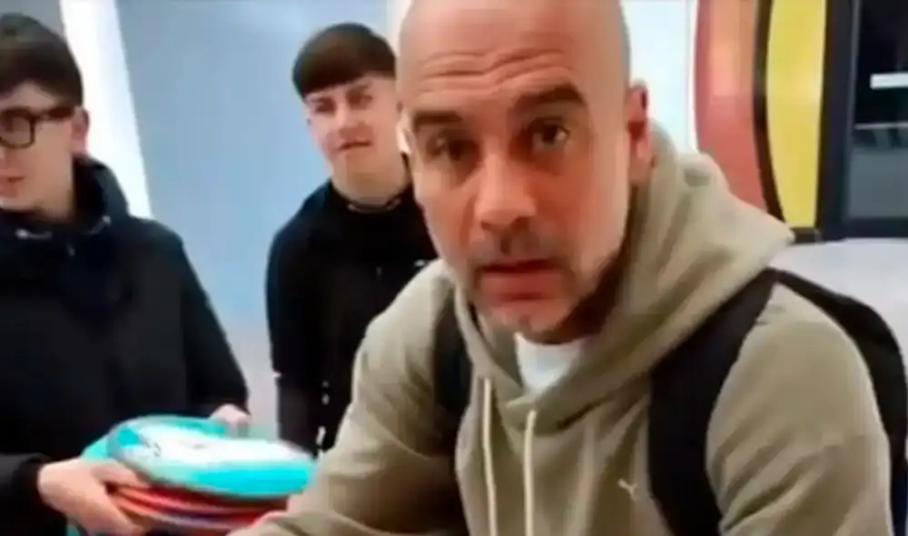 Pep Guardiola afronta un momento complicado en el Manchester City. Foto: captura de Twitter