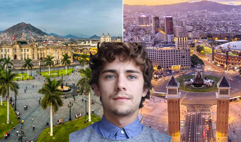 El joven español comparó la ciudad de Lima, capital de Perú, con su país natal, España. Foto: composición LR/H y J Real State/RTVE/Dani Bonilla El joven español comparó la ciudad de Lima, capital de Perú, con su país natal, España. Foto: composición LR/H y J Real State/RTVE/Dani Bonilla