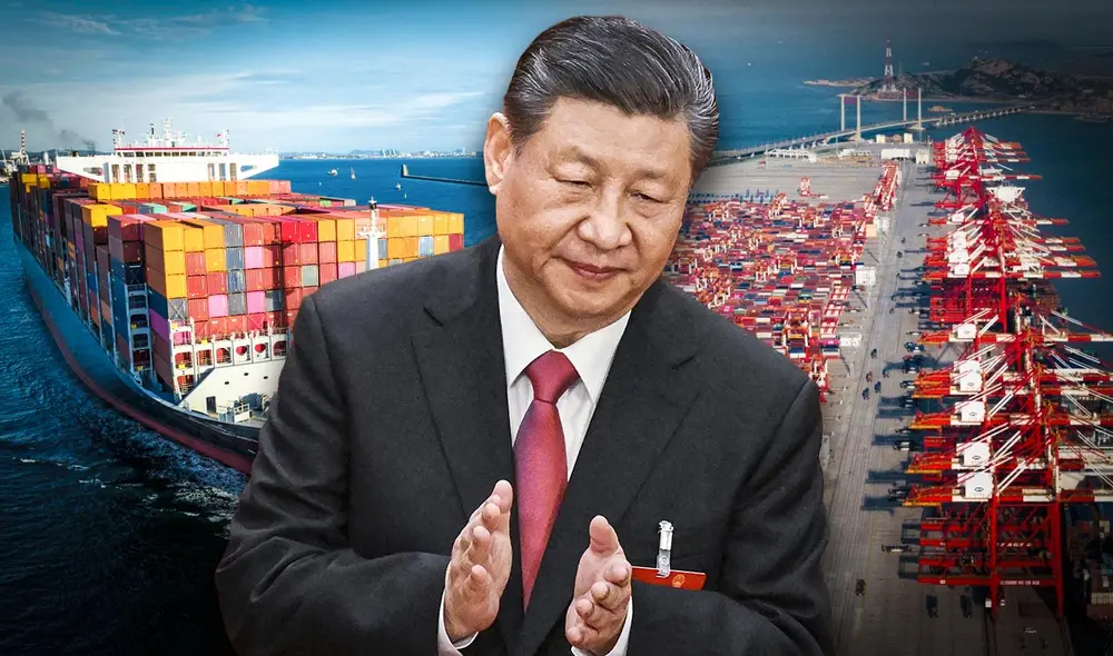 El superávit comercial de China en 2024 alcanzó un récord histórico de US$990 mil millones, impulsado por el crecimiento de las exportaciones de bienes manufacturados. Foto: composición LR/AFP