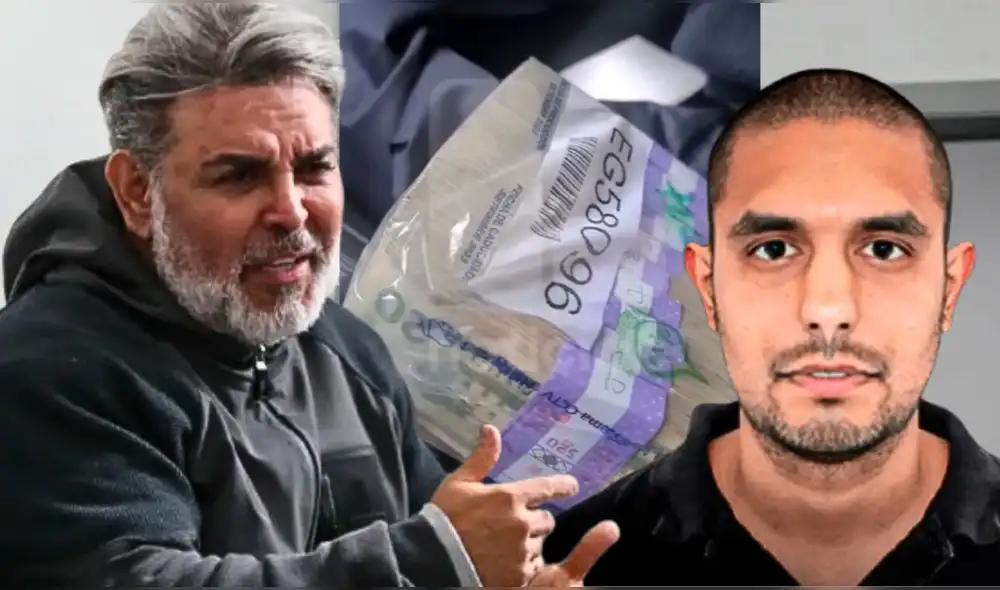 Revelan video de Iván Siucho presuntamente a punto de entregar un paquete de dinero a Andrés Hurtado a pedido de su primo, Javier Miu Lei. | Composición LR. Revelan video de Iván Siucho presuntamente a punto de entregar un paquete de dinero a Andrés Hurtado a pedido de su primo, Javier Miu Lei. | Composición LR.