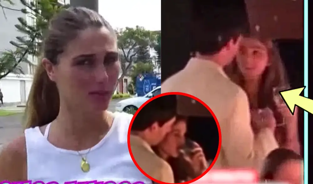 Alessia Rovegno fue captada con un joven uruguayo. Foto: Composición LR/Captura Willax TV Alessia Rovegno fue captada con un joven uruguayo. Foto: Composición LR/Captura Willax TV