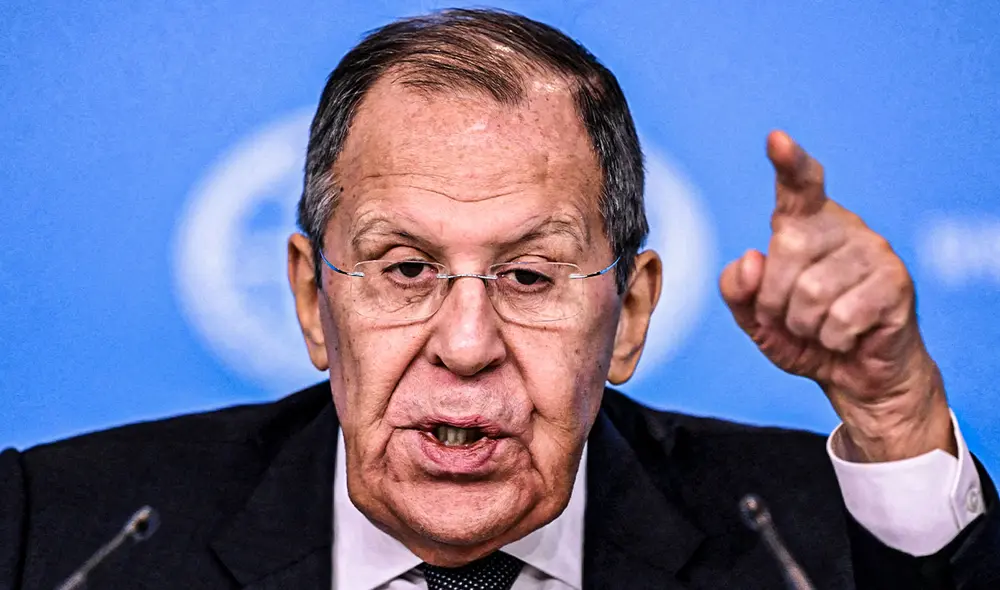 Serguéi Lavrov, ministro de Relaciones Exteriores de Rusia, también calificó a la Unión Europea como "humillada". Foto: AFP.
