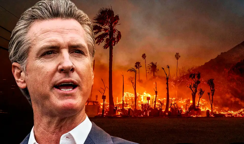 El gobernador de California, Gavin Newsom, tuvo la iniciativa de ayudar a los afectados de los incendios en California. Foto: Composición LR