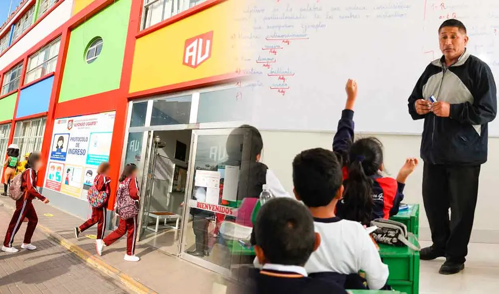 La matrícula no puede estar condicionada a la compra de útiles escolares. Foto: composición LR/Andina