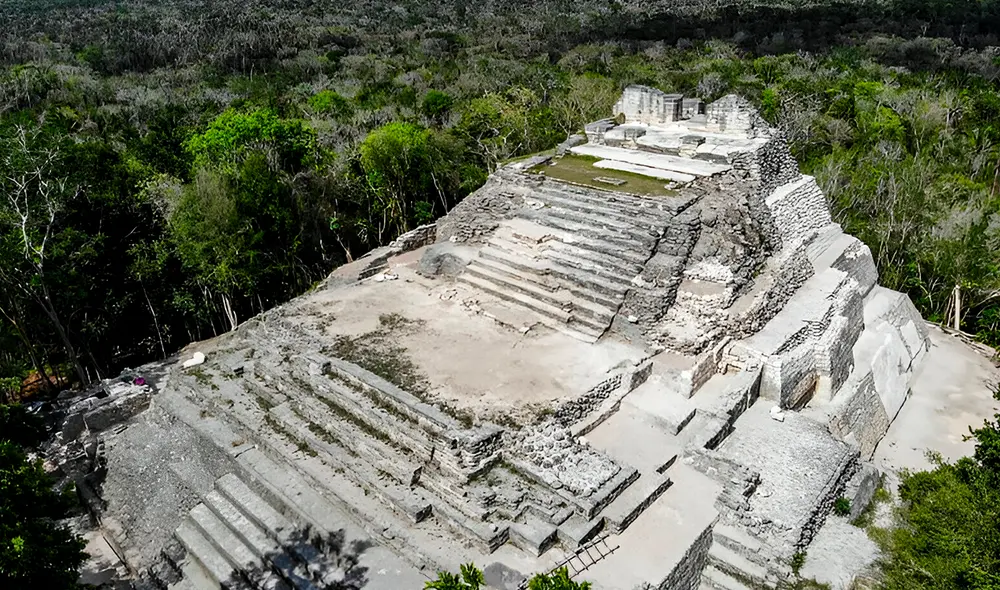 Con acceso mejorado desde el Tren Maya, Ichkabal se convierte en un recurso educativo y económico para las comunidades locales y la preservación del patrimonio maya. Foto: INAH.