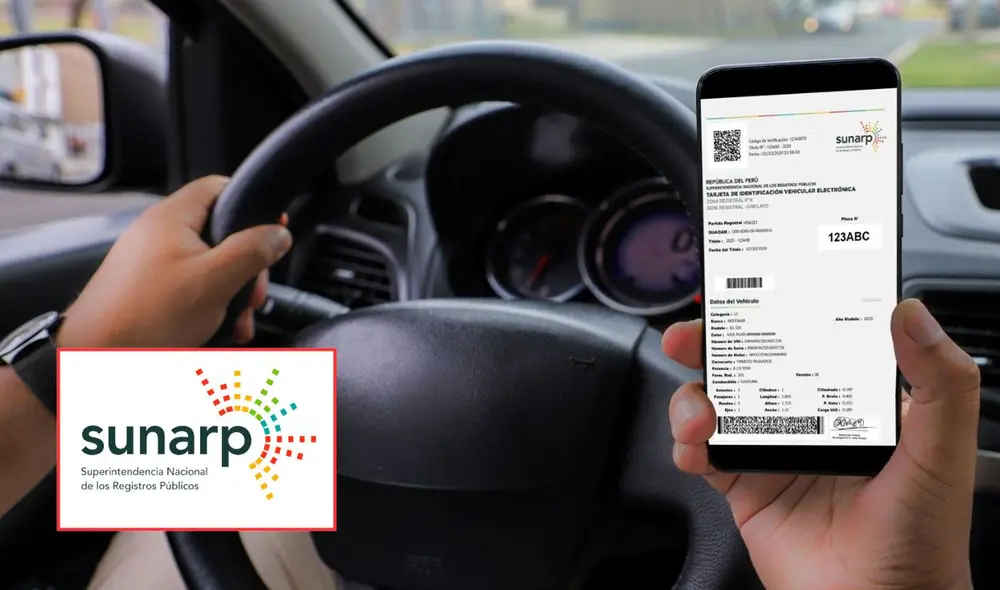 Las Tarjeta de Identificación Vehicular se encuentran en formato físico y virtual. Foto: Andina/Sunarp