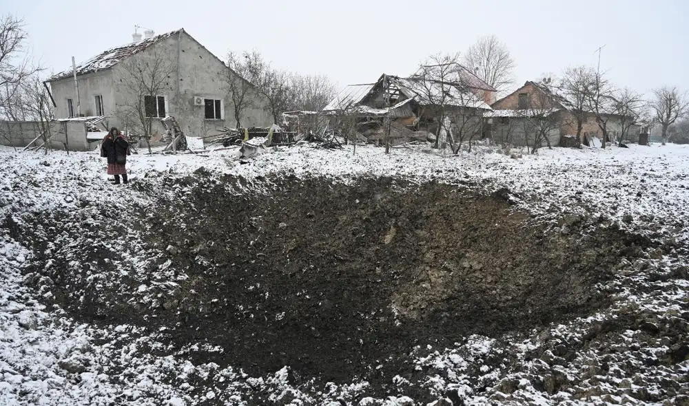 En Ucrania, las temperaturas en enero suelen descender significativamente. Foto: AFP
