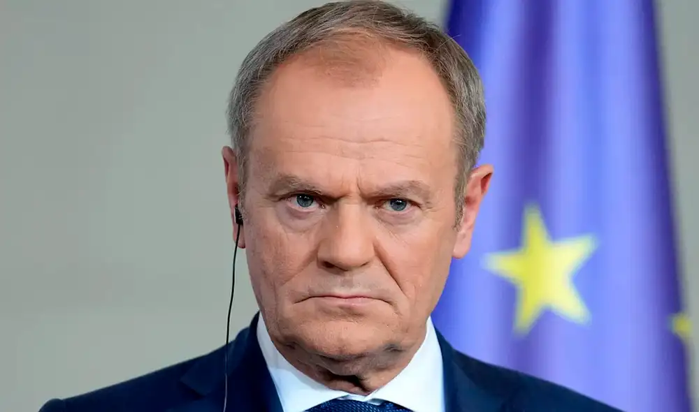 Tusk acusó a Rusia delante del presidente de Ucrania, Volodimir Zelenski. Foto: Euronews. Tusk acusó a Rusia delante del presidente de Ucrania, Volodimir Zelenski. Foto: Euronews.