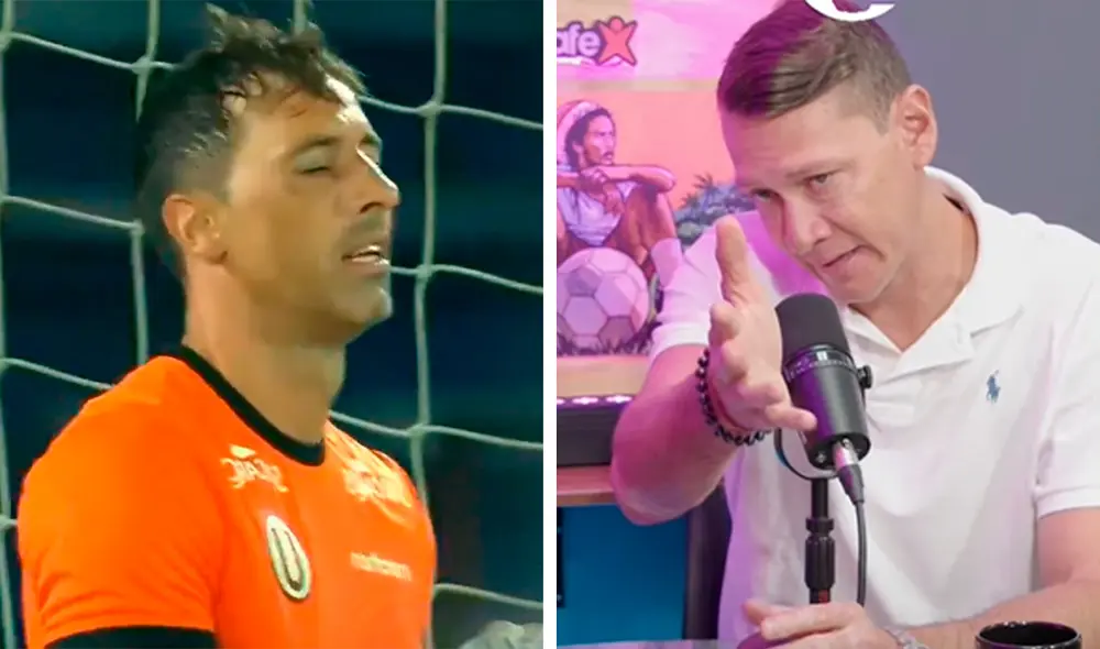 Diego Penny analizó el rendimiento de Sebastián Britos en Universitario. Foto: composición LR/captura de 'Denganche'