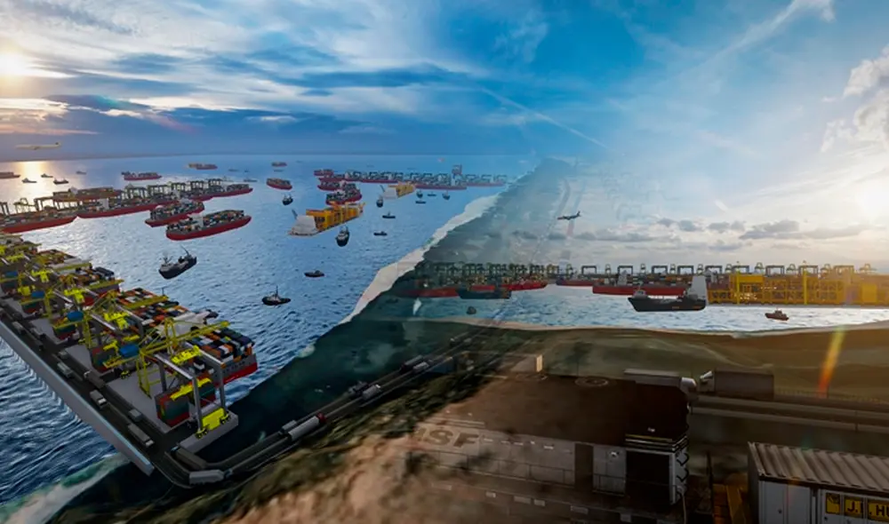 Megapuerto de Corío se complementaría con el Tren Bioceánico que integra a Brasil, Bolivia y Perú. Foto: composición de Gerson Cardoso/GORE Arequipa