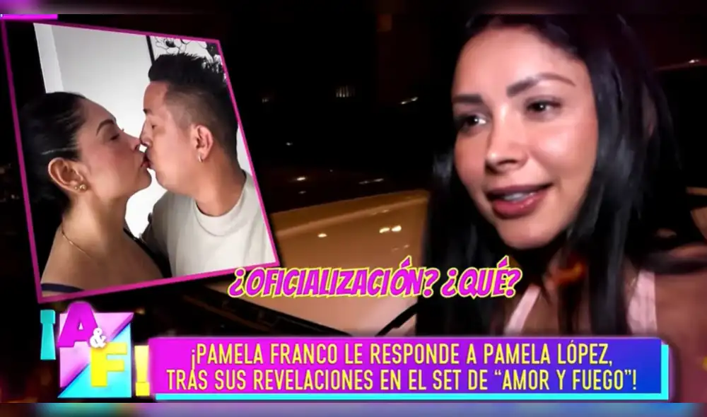 Pamela Franco aclaró que una foto con Christian Cueva no es oficialización. Foto: Composición LR/Willax