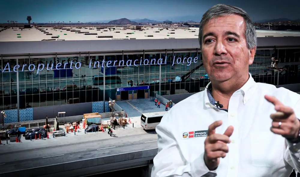 Ministro de Transportes y Comunicaciones comenta sobre la inauguración del Aeropuerto Jorge Chávez. Foto: Composición LR/Ariana Espinoza Ministro de Transportes y Comunicaciones comenta sobre la inauguración del Aeropuerto Jorge Chávez. Foto: Composición LR/Ariana Espinoza
