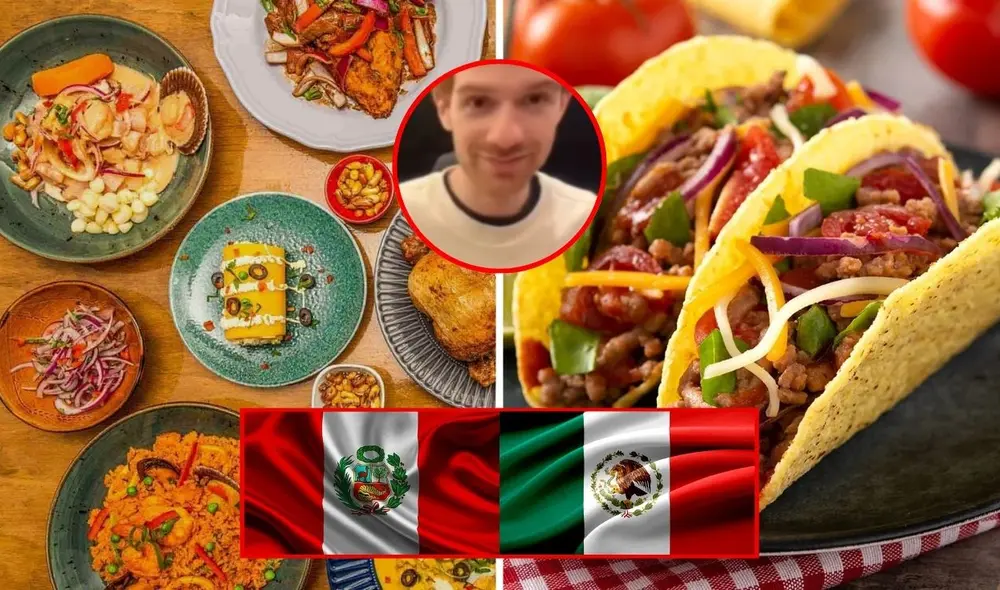 Influencer francés revela cuál es la mejor gastronomía: ¿Perú o México?. Foto: composición LR