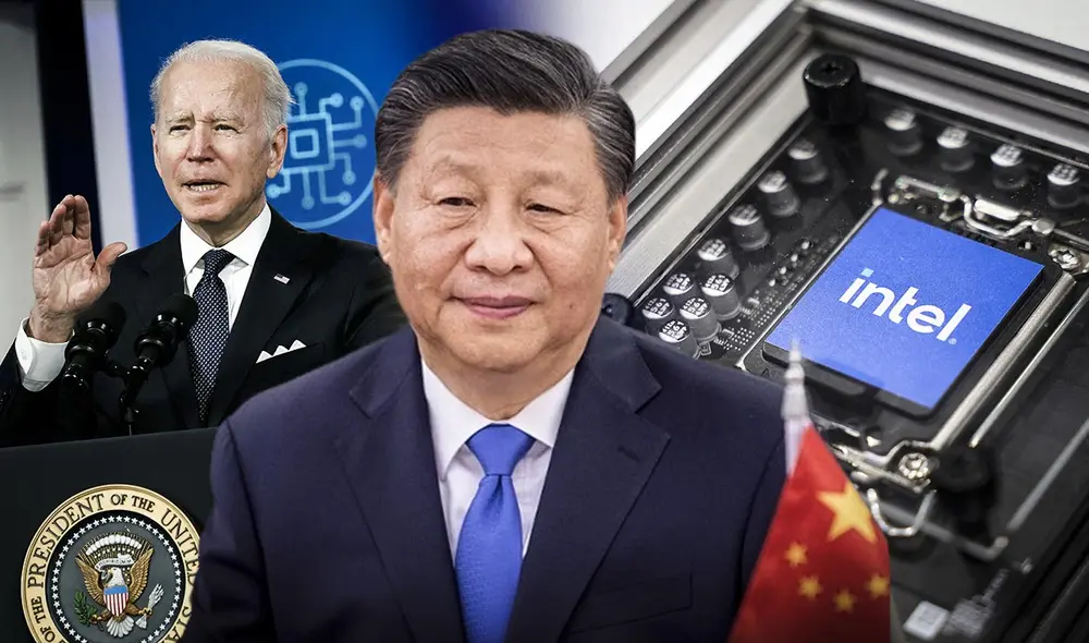 China responde a las restricciones de EE. UU. con investigaciones a empresas tecnológicas y fabricantes de chips. Iniciativas del Mofcom incluyen a Intel, Texas Instruments y el PVH Group.. Foto: composición LR/AFP China responde a las restricciones de EE. UU. con investigaciones a empresas tecnológicas y fabricantes de chips. Iniciativas del Mofcom incluyen a Intel, Texas Instruments y el PVH Group.. Foto: composición LR/AFP