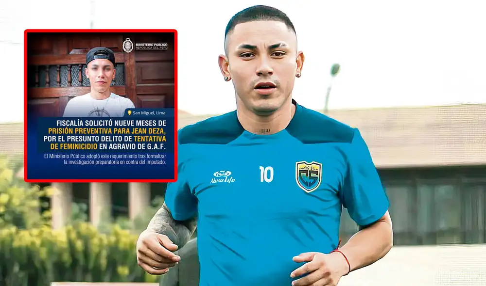 Jean Deza fue despedido de Juan Pablo II tras difundirse la denuncia de agresión que tiene por parte de su expareja. Foto: composición GLR Jean Deza fue despedido de Juan Pablo II tras difundirse la denuncia de agresión que tiene por parte de su expareja. Foto: composición GLR