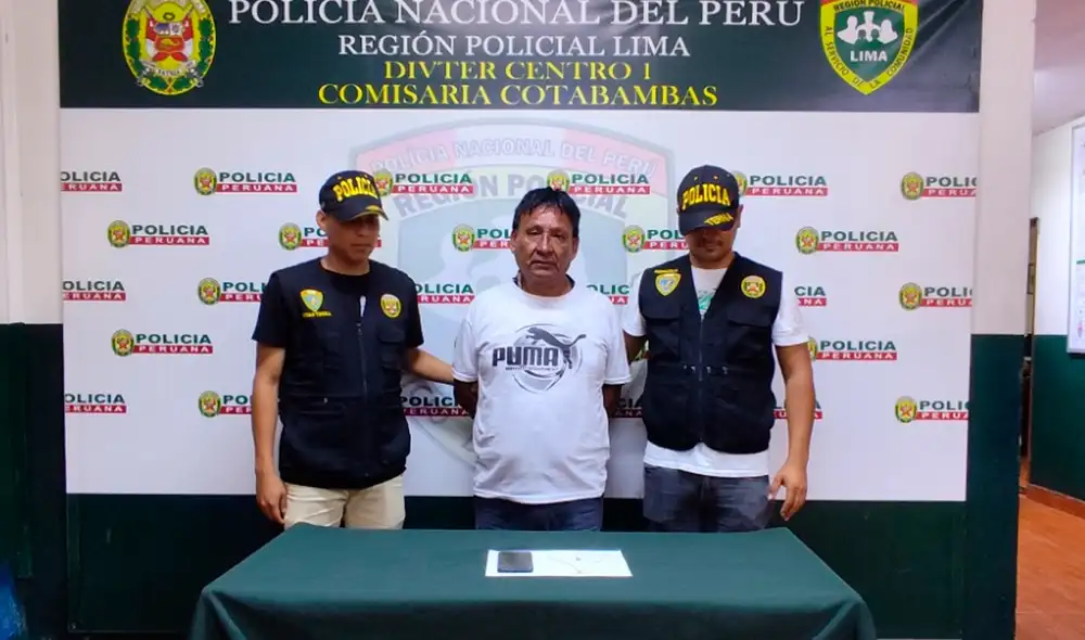 Policía Nacional detiene a delincuente tras robar cadena de oro/Foto: PNP