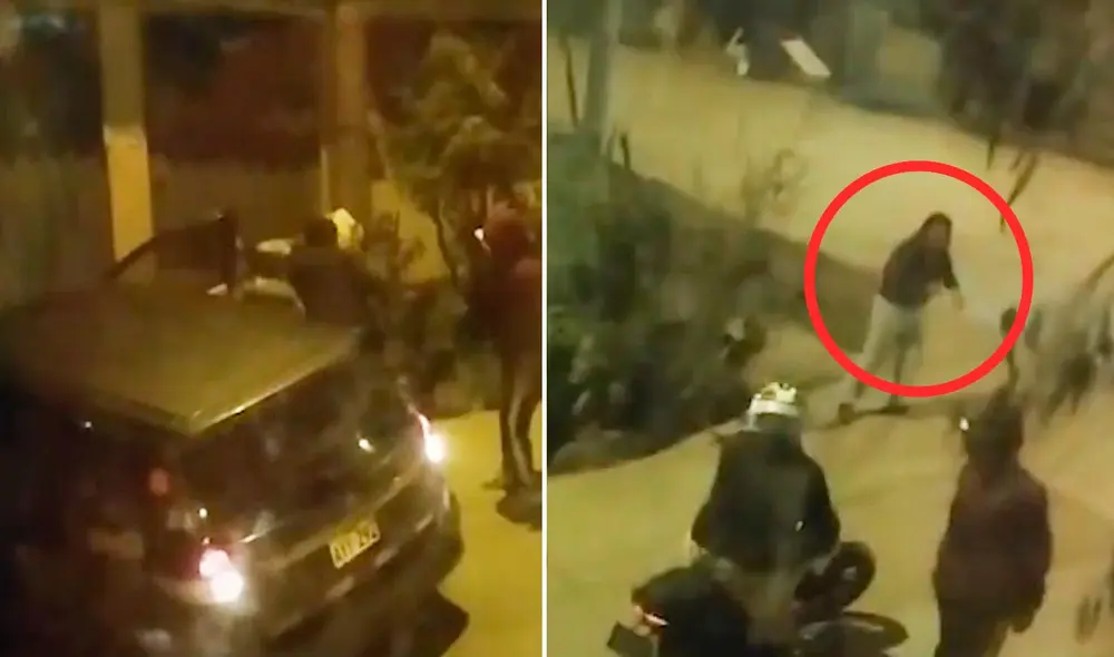 Madre sale en defensa de su hijo al ver que delincuentes trataban de robar su camioneta. Foto: composición LR/Panamericana TV