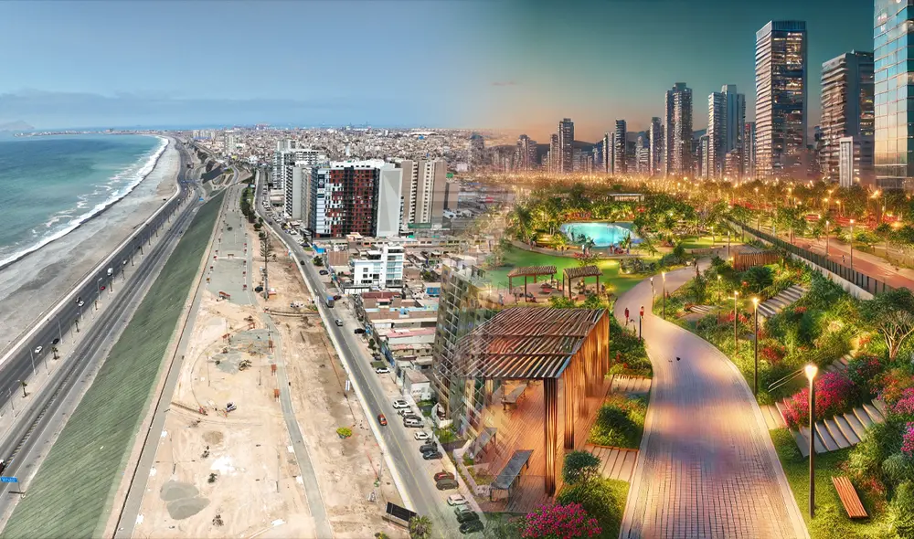 Obra promete mejorar la calidad de obra de los vecinos de San Miguel y turistas de la Costa Verde. Foto: composición de Jazmin Ceras/La República/Municipalidad de San Miguel/IA