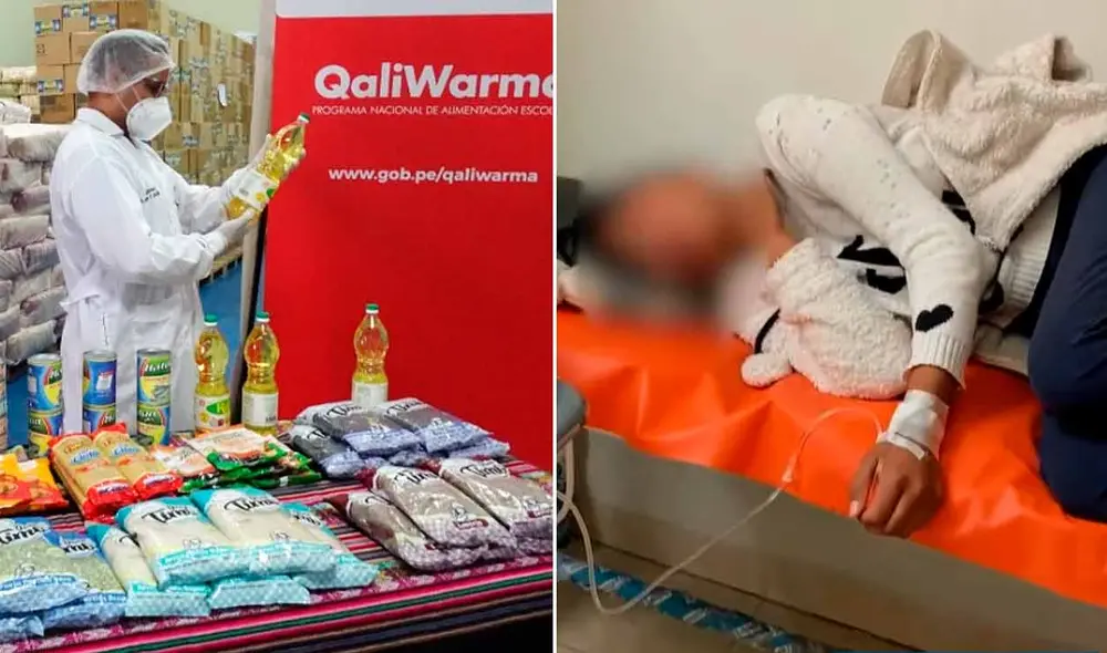 Menores siguen con síntomas tras ser intoxicados con alimentos de Qali Warma. Foto: composición LR/Andina/RPP