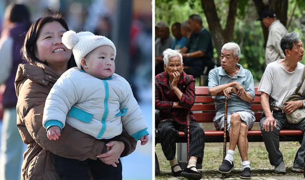Aunque el gobierno chino permite ahora hasta tres hijos por familia y ofrece incentivos económicos, la tasa de fertilidad sigue cayendo, alcanzando apenas 1,09 hijos por mujer. Foto: AFP Aunque el gobierno chino permite ahora hasta tres hijos por familia y ofrece incentivos económicos, la tasa de fertilidad sigue cayendo, alcanzando apenas 1,09 hijos por mujer. Foto: AFP