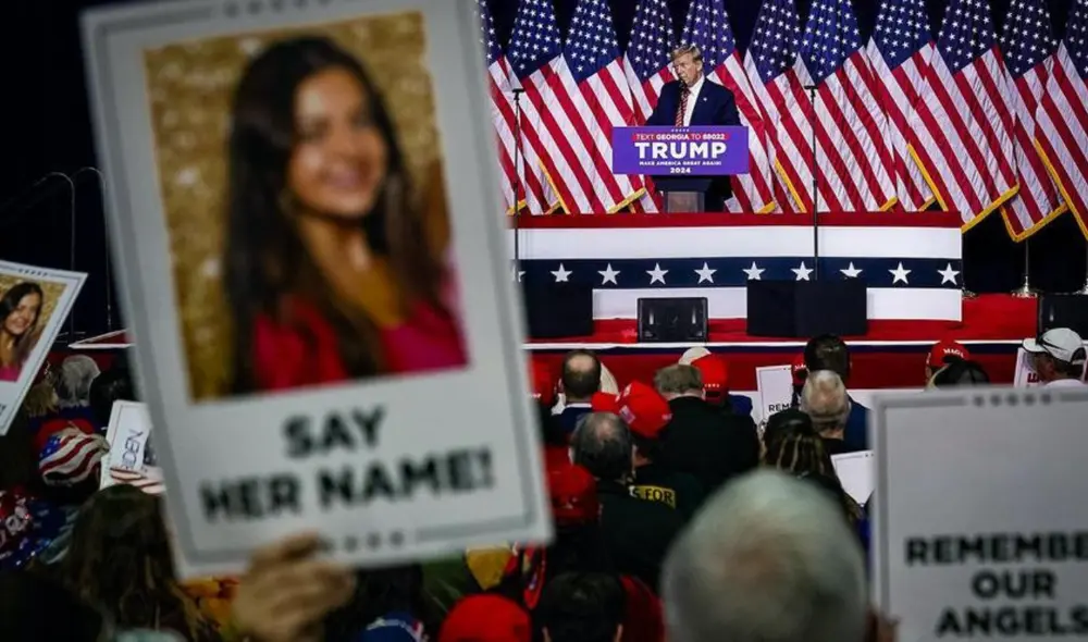 Laken Riley fue asesinada en febrero de 2024 por un inmigrante indocumentado. Foto: AFP Laken Riley fue asesinada en febrero de 2024 por un inmigrante indocumentado. Foto: AFP