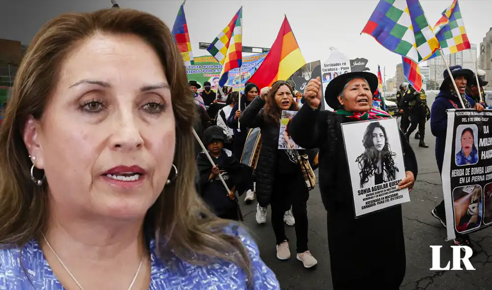 Desaprobación de Dina Boluarte explica constantes protestas contra el Gobierno | Composición: Jazmín Ceras / Foto: La República. Desaprobación de Dina Boluarte explica constantes protestas contra el Gobierno | Composición: Jazmín Ceras / Foto: La República.