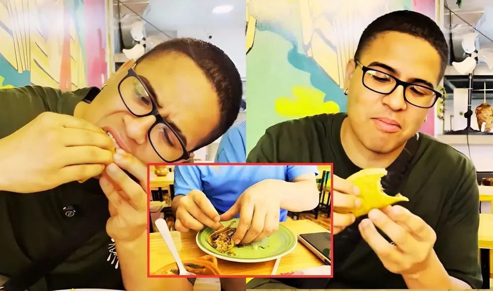 Su plato favorito fue el burrito mexicano. Foto: Canal de Youtube - Culca.r