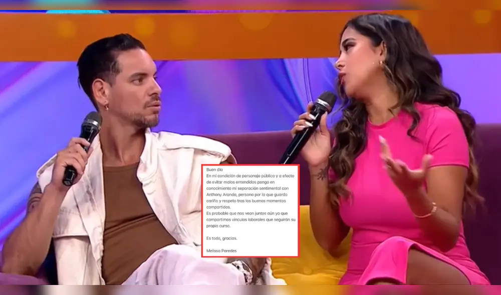 Melissa Paredes habló sobre su separación con Anthony Aranda antes de su boda. Foto: Composición LR/América