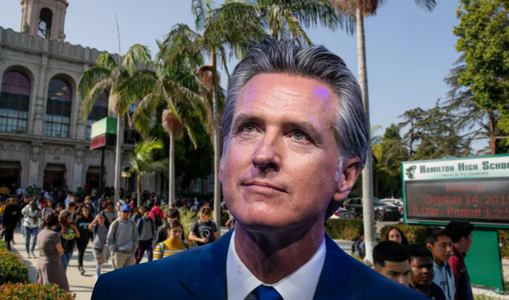Gavin Newsom implementará nueva medida con los estudiantes para una mejor proyección en la educación. Foto: composición LR/difusión
