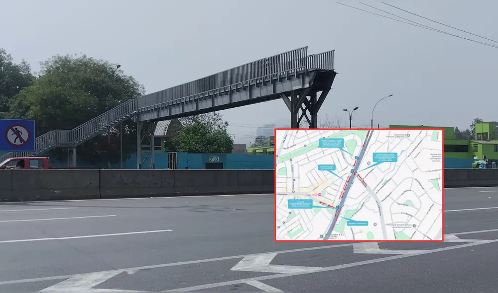 Puente Palmeras fue afectado el año pasado por el choque de un camión. Foto: Difusión Puente Palmeras fue afectado el año pasado por el choque de un camión. Foto: Difusión