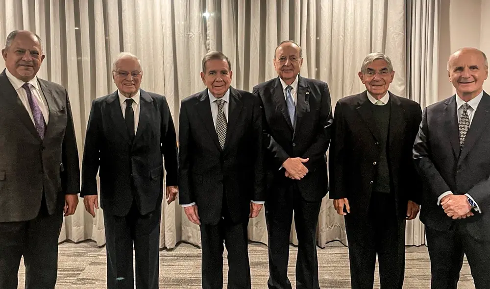 Edmundo González se reunió con Rafael Ángel Calderón, José María Figueres, Miguel Ángel Rodríguez, Óscar Arias y Luis Guillermo Solís. Foto: X/@EdmundoGU Edmundo González se reunió con Rafael Ángel Calderón, José María Figueres, Miguel Ángel Rodríguez, Óscar Arias y Luis Guillermo Solís. Foto: X/@EdmundoGU