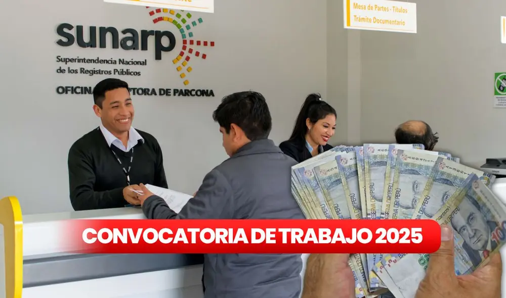 Los postulantes deben seguir las instrucciones de la convocatoria de Sunarp y enviar sus documentos requeridos. Foto: Sunarp Los postulantes deben seguir las instrucciones de la convocatoria de Sunarp y enviar sus documentos requeridos. Foto: Sunarp