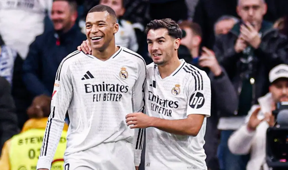 Kylian Mbappé brilló con un doblete en la goleada de Real Madrid 4-1 ante Las Palmas. Foto: Real Madrid/X