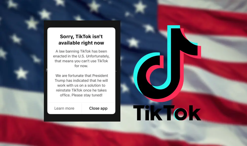 TikTok decidió cerrar las cuentas de los usuarios en Estados Unidos. Foto: composición LR