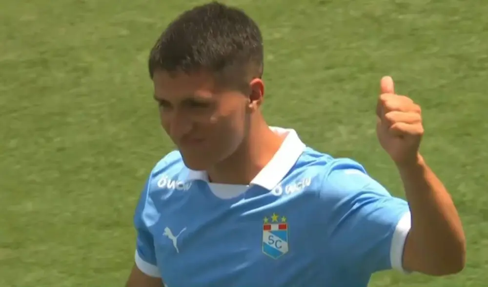 Catriel Cabellos fue presentado como nuevo jugador de Sporting Cristal para la temporada 2025. Foto: captura/L1 Max