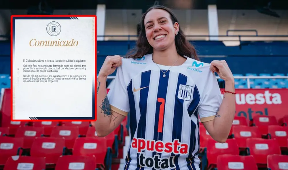 Alianza Lima anunció la desvinculación de la brasileña Gabriela Zeni. Foto: Alianza Lima Alianza Lima anunció la desvinculación de la brasileña Gabriela Zeni. Foto: Alianza Lima