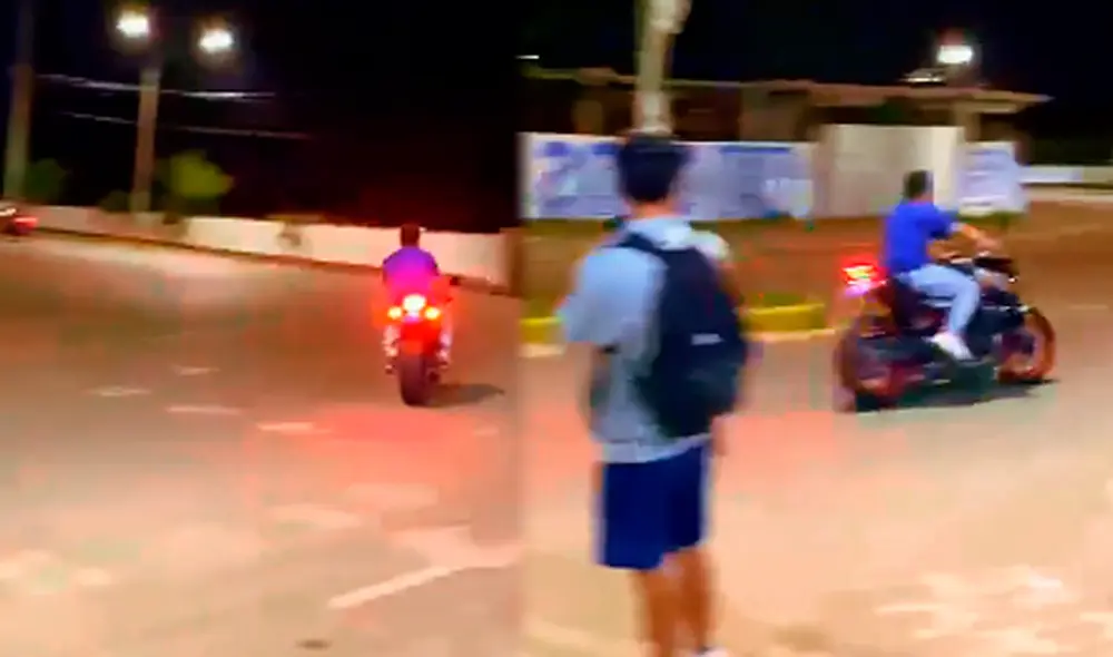 Motociclista fallece tras realizar maniobras temerarias en Tarapoto/Composición LR