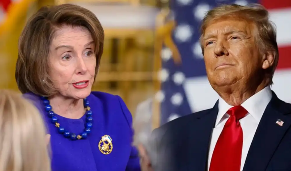 Nancy Pelosi es una de las principales opositoras de Trump. Foto: composición LR/EFE/Donald Trump