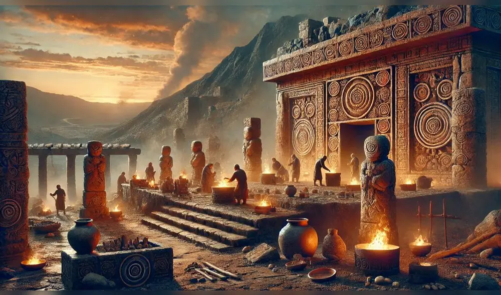 Hallazgo en la isla de Bornholm muestra ofrendas simbólicas al sol de hace 4.900 años. Foto: IA Hallazgo en la isla de Bornholm muestra ofrendas simbólicas al sol de hace 4.900 años. Foto: IA