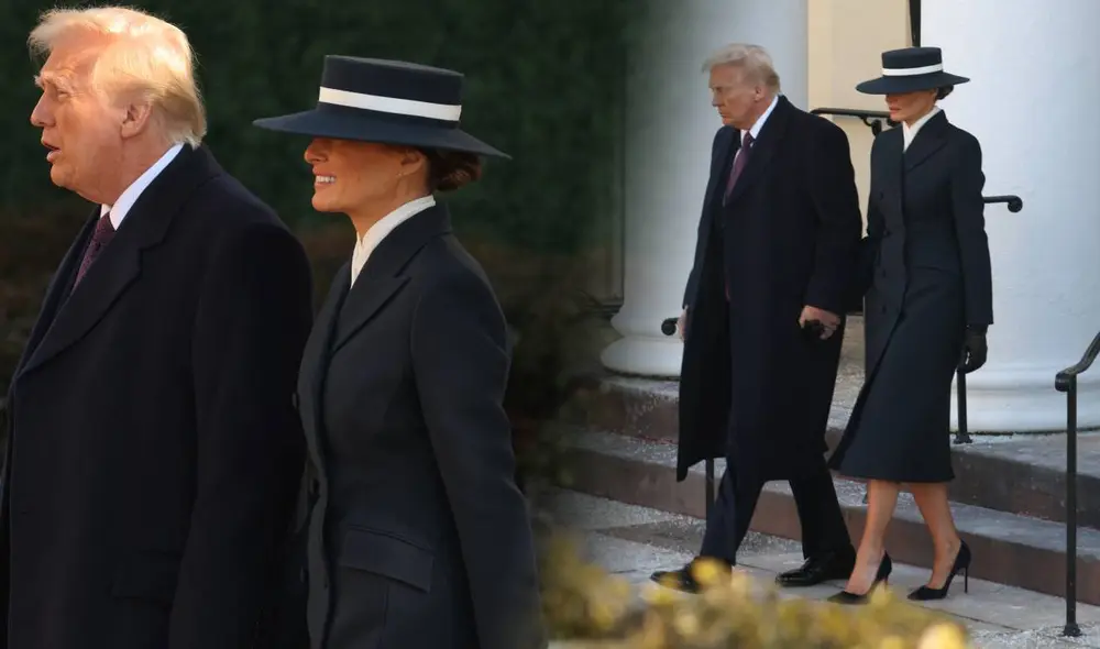 Melania Trump sorprende con look oscuro previo a la investidura | Foto: Lr/AFP