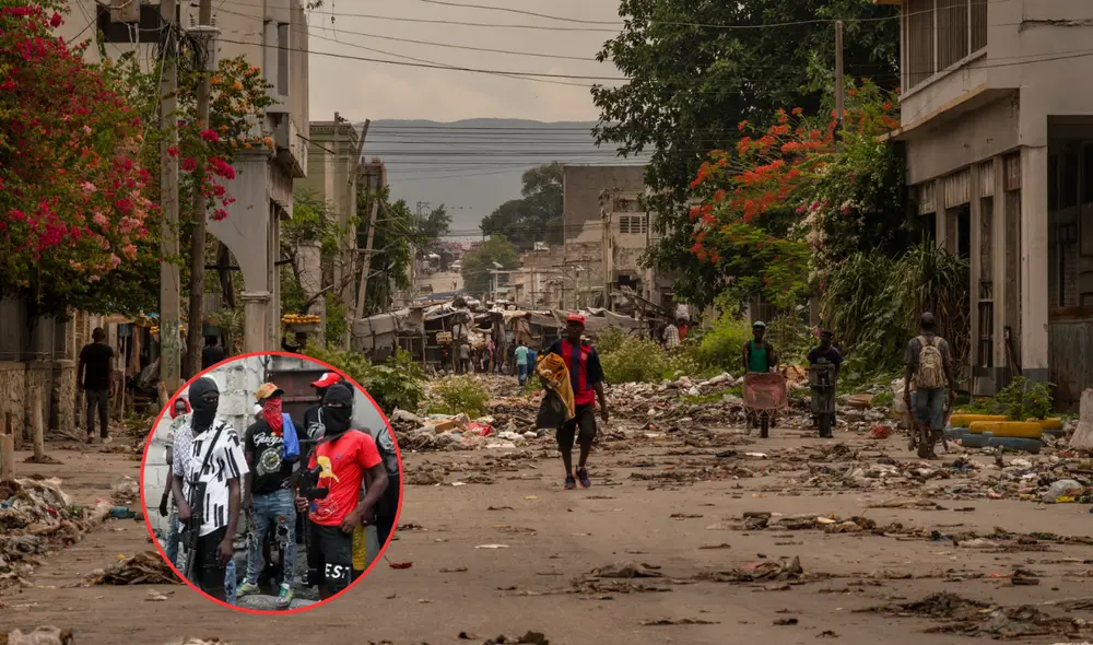 La violencia en Haití ha alcanzado niveles alarmantes en los últimos años, impulsada por el creciente control de las bandas criminales sobre el territorio nacional, particularmente en la capital, Puerto Príncipe. Foto: composición LR/BBC/El País