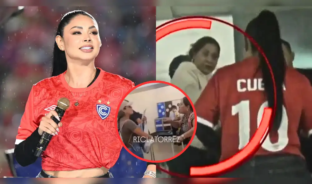 Pamela Franco disfrutaba del evento en Cusco junto con la madre de Christian Cueva. Foto: Composición LR/X/Ric La Torre/Panamericana