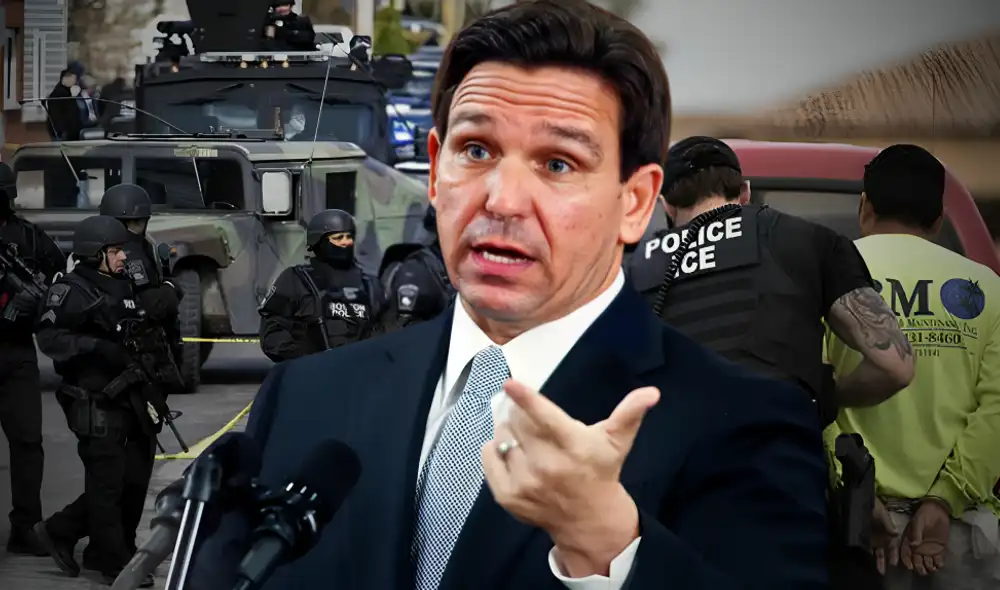 La SB 184, aprobada por el gobernador Ron DeSantis, permite que las autoridades arresten a cualquier persona que obstruya, amenace o acose a un primer respondedor. Foto: composición LR/difusión