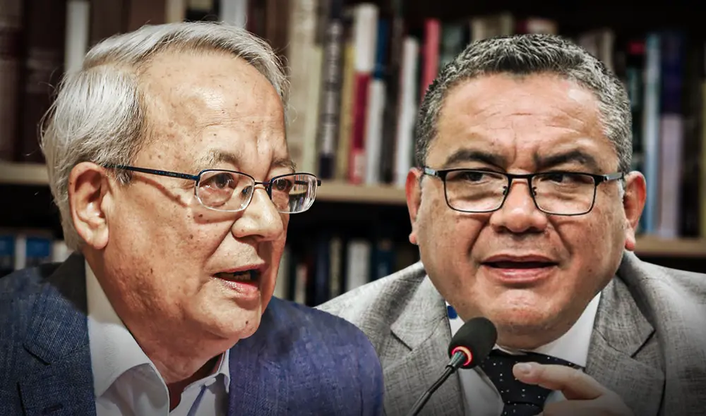 Cesar Hildebrandt se mostró crítico contra el ministro del Interior, Juan José Santivañez | Composición: Jazmín Ceras / Foto: La República. Cesar Hildebrandt se mostró crítico contra el ministro del Interior, Juan José Santivañez | Composición: Jazmín Ceras / Foto: La República.