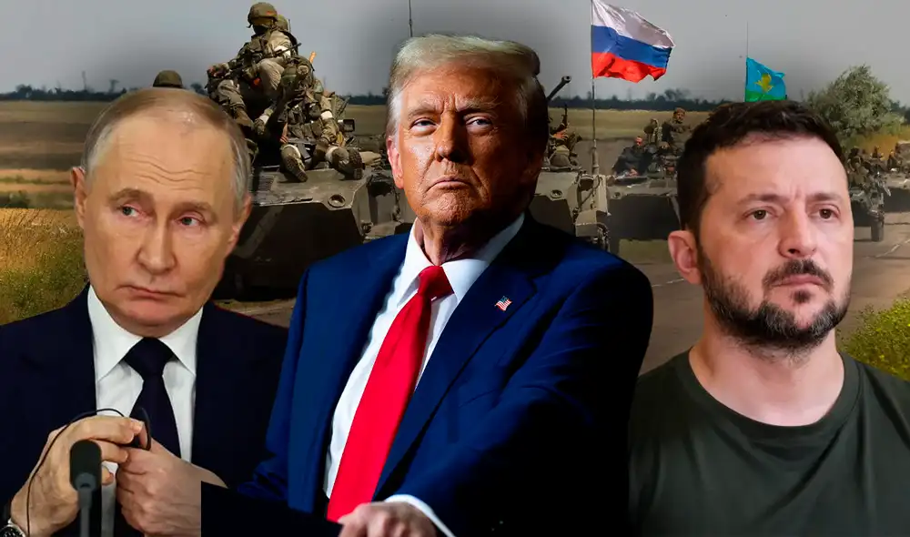 Trump, quien mantiene una relación complicada con el líder ruso, expresó su deseo de reunirse con él y buscar soluciones, lamentando que la guerra no terminó como se esperaba. Foto: Composición LR Trump, quien mantiene una relación complicada con el líder ruso, expresó su deseo de reunirse con él y buscar soluciones, lamentando que la guerra no terminó como se esperaba. Foto: Composición LR