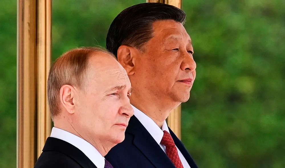 Putin y Xi Jinping, han mantenido una reunión en la que han aprovechado para defender que sus relaciones son independientes. Foto: Sky Putin y Xi Jinping, han mantenido una reunión en la que han aprovechado para defender que sus relaciones son independientes. Foto: Sky