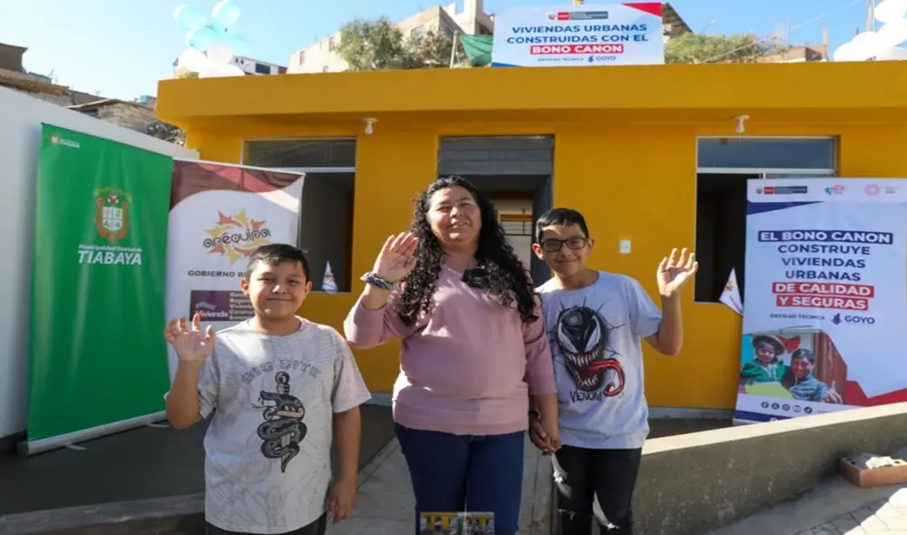 Pobladores de Arequipa  se beneficiarán con viviendas. Foto: difusión
