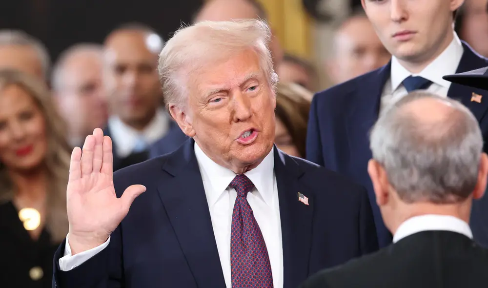 Trump anuncia nuevas medidas enfocadas en inmigrantes y TikTok. Foto: AFP Trump anuncia nuevas medidas enfocadas en inmigrantes y TikTok. Foto: AFP